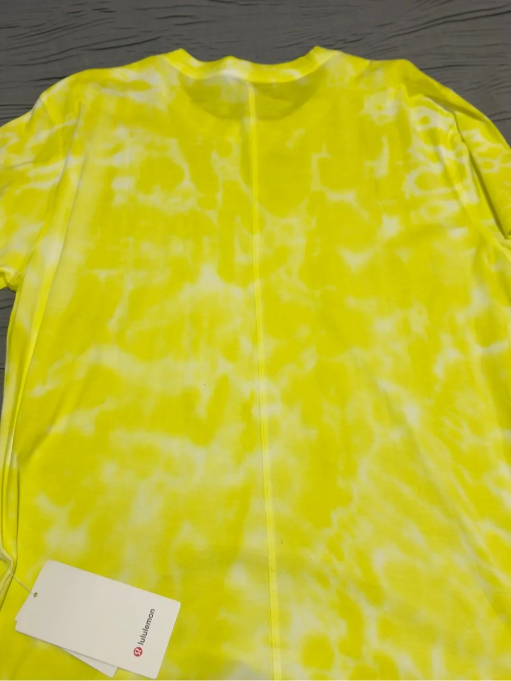 lululemon athletica Yellow Tie-Dye Short Sleeve Tee